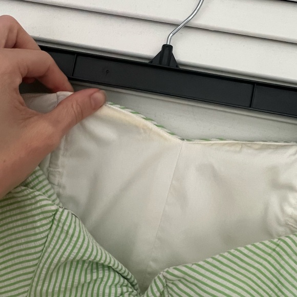 Lilly Pulitzer - Limeade Seersucker Richelle Strapless Seersucker Dress - Size 0 - Picture 8 of 8